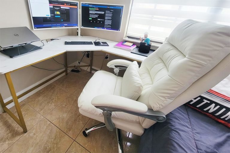 office chair with foot rest