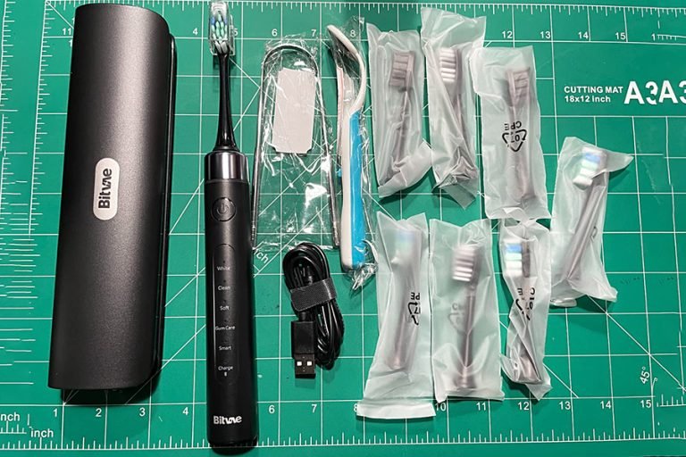 Bitvae Smart Electric Toothbrush with Wall-mounted UV Cleaning Case